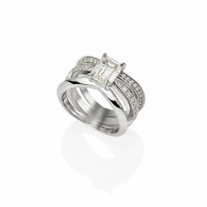 2.01ct Emerald Cut Diamond Ring