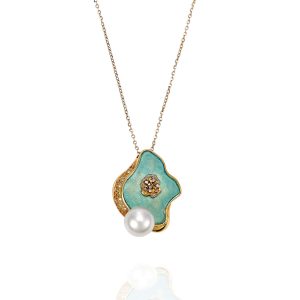 Cygnet Bay South Sea Pearl and Sapphire Pendant