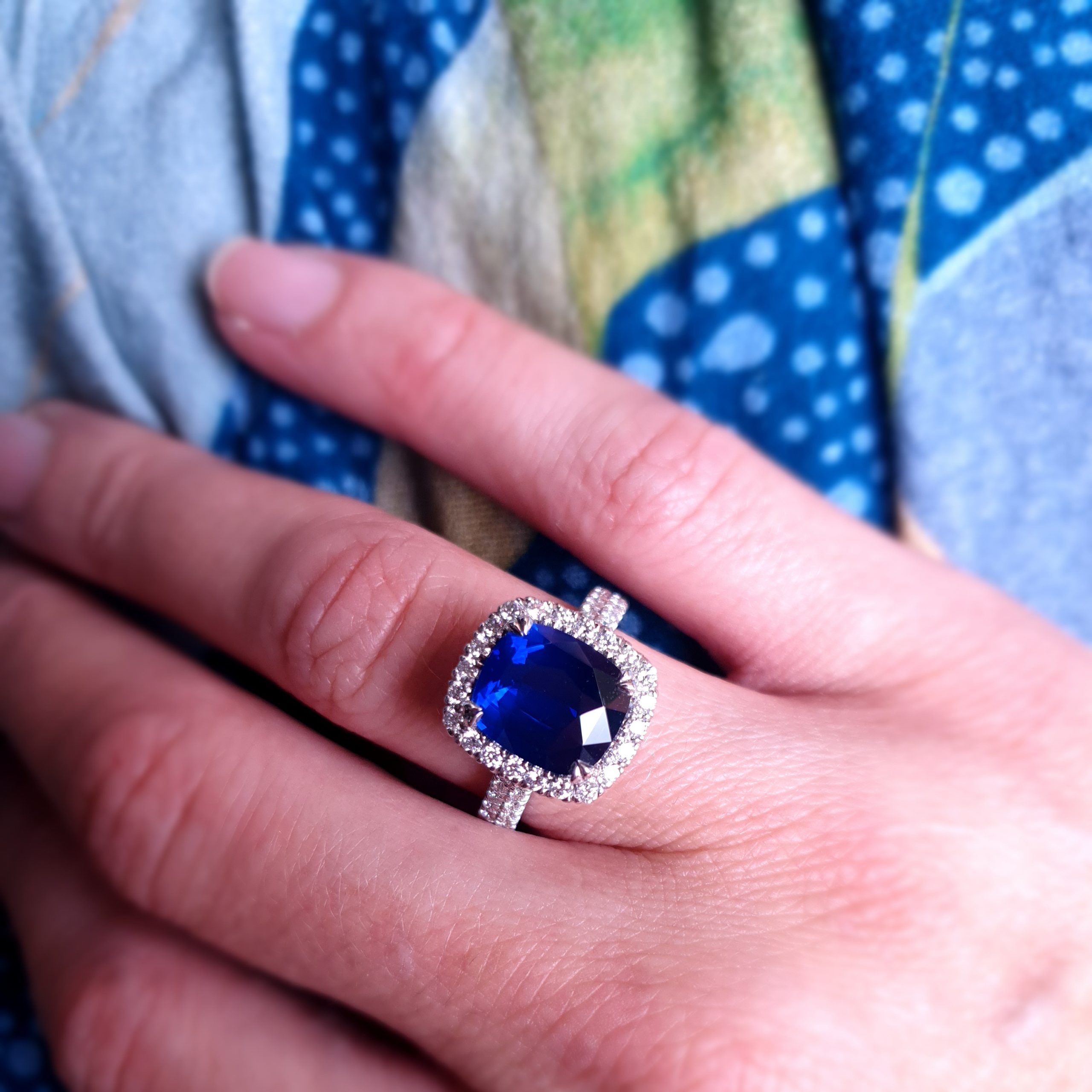 Sapphire and Diamond Ring - Image 2