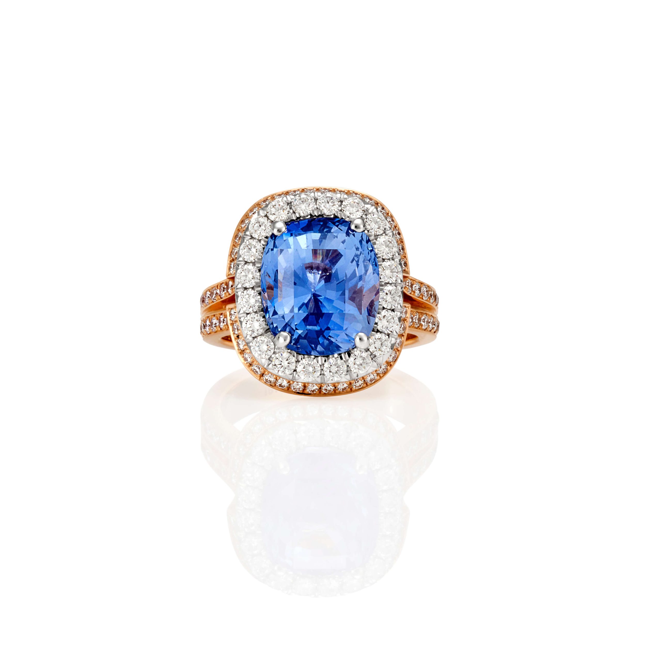 8.74ct Blue Sapphire Ring