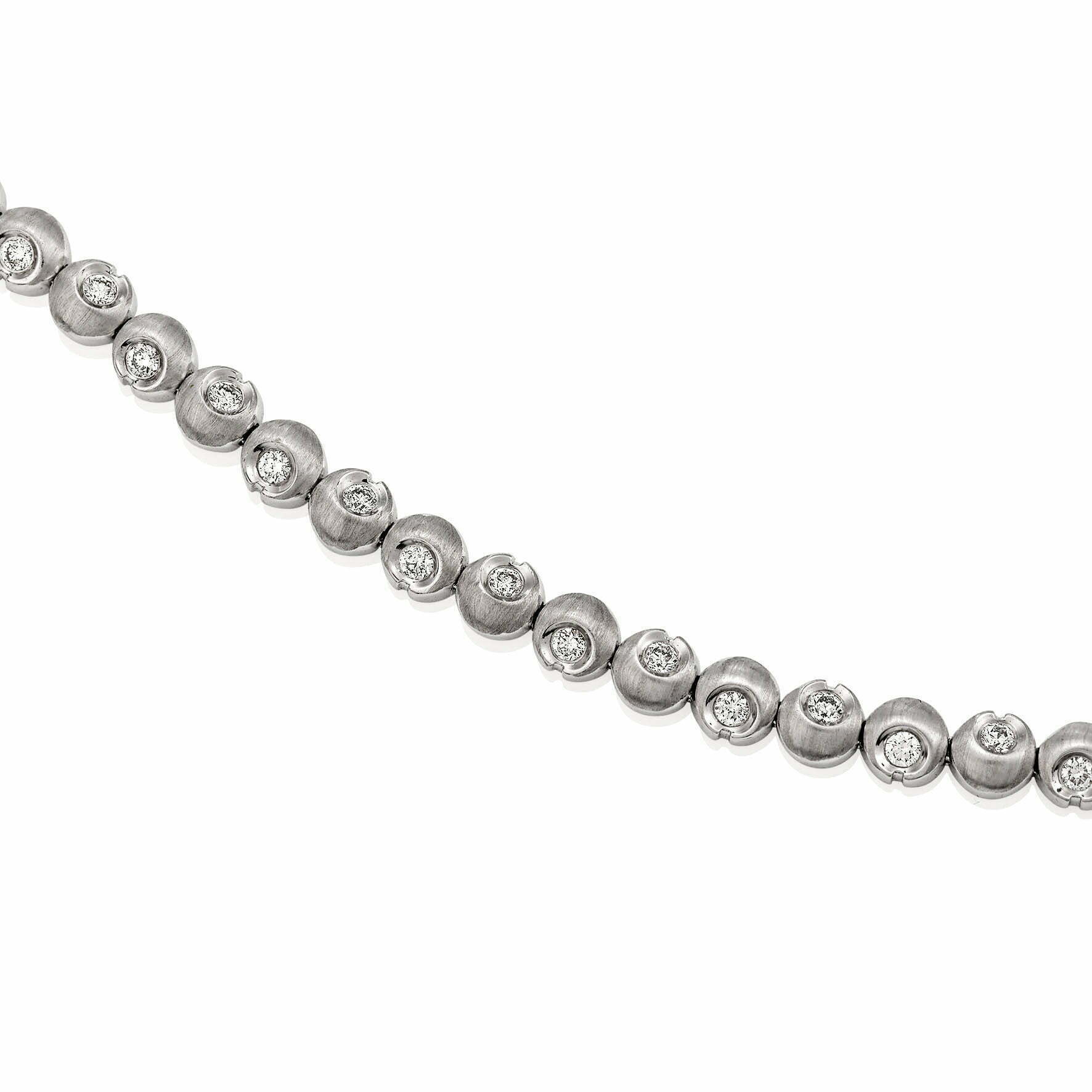 White Diamond Bracelet - Image 2