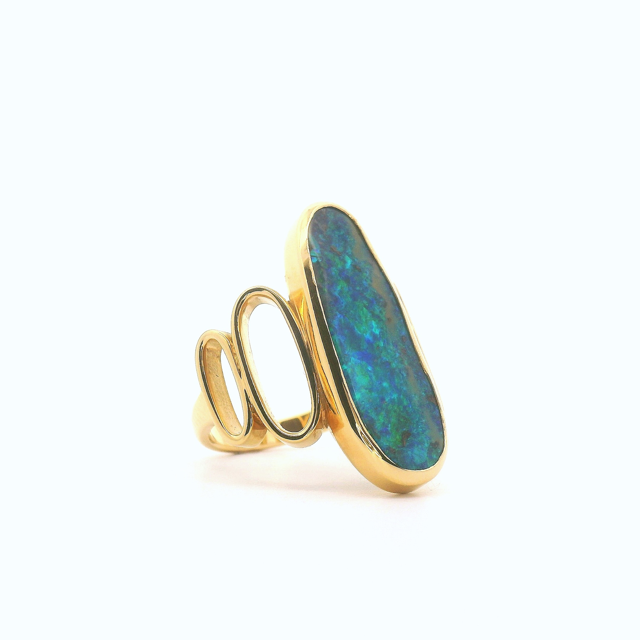 Boulder Opal Ring - Image 3